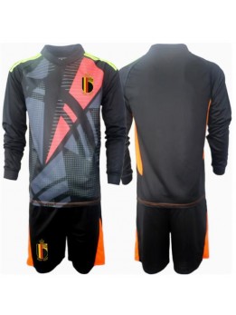 Belgija Golmanski Dječji Domaci Dres kompleti EP 2024 Dugim Rukavima (+ kratke hlače)